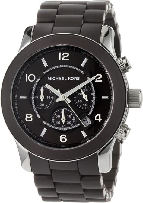 michael kors ouarzuhr mk8129 schwarz 45 mm|Michael Kors Chronograph Quartz Brown Dial Men's .